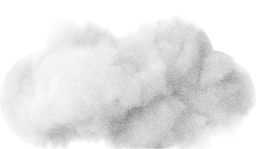 White decorative cloud